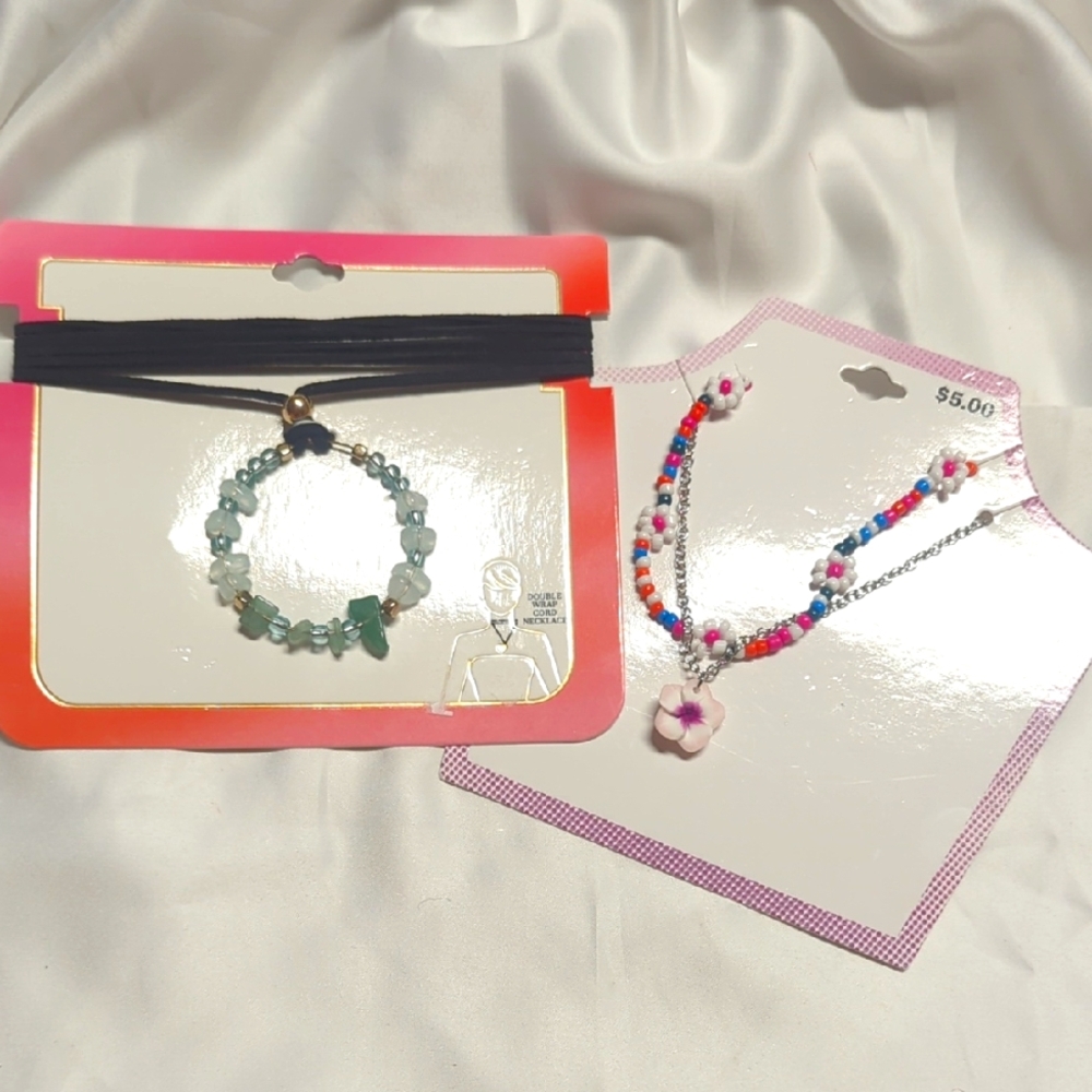 New Colorful Beaded Necklace and Necklace Set